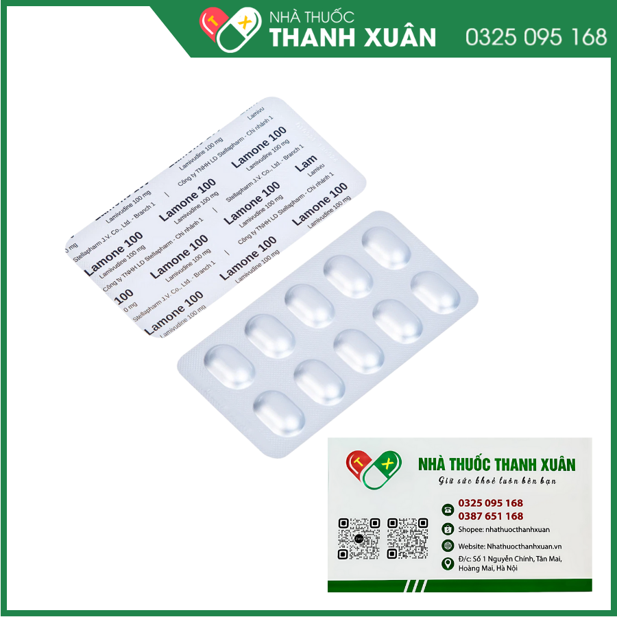 Lamone 100 trị viêm gan siêu vi B mãn tính